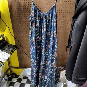 Floral Blue Maxi Dress